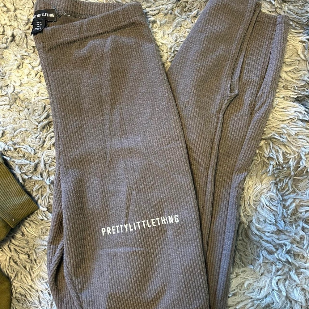 PrettyLittleThing Women’s Light PurpleRibbed Bottoms